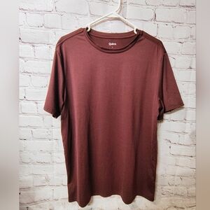 Quince Mens 4 Knit Stretch Maroon Performance Shirt Large